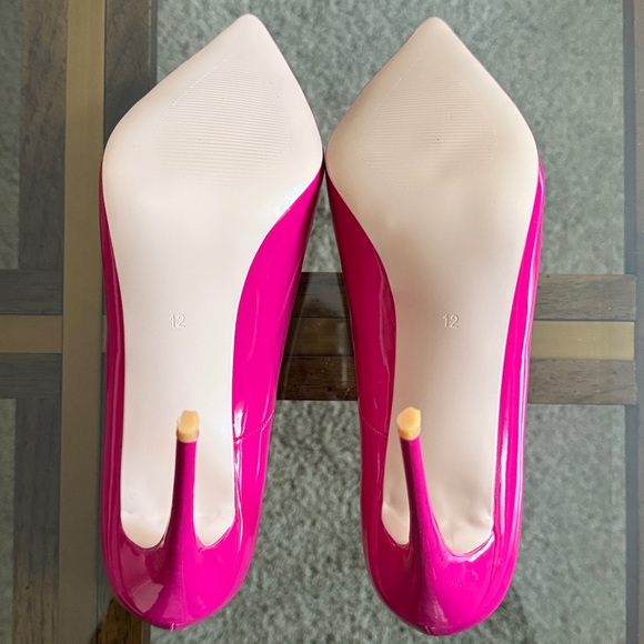 FSJ Hot Pink Pointed Toe Stiletto. New w/Box. - Picture 13 of 17